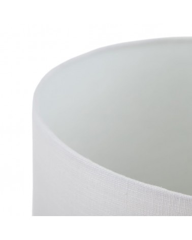 Lámpara de mesa Silvio metal tejido blanco 30x30x59 cm - 2