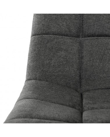 Silla Bimba gris oscuro negro madera poliéster 45x54x88 - 5