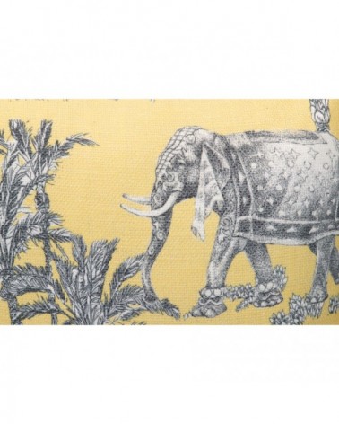 Cojín elefante palmeras amarillo 45x13x45 multicolor - 4