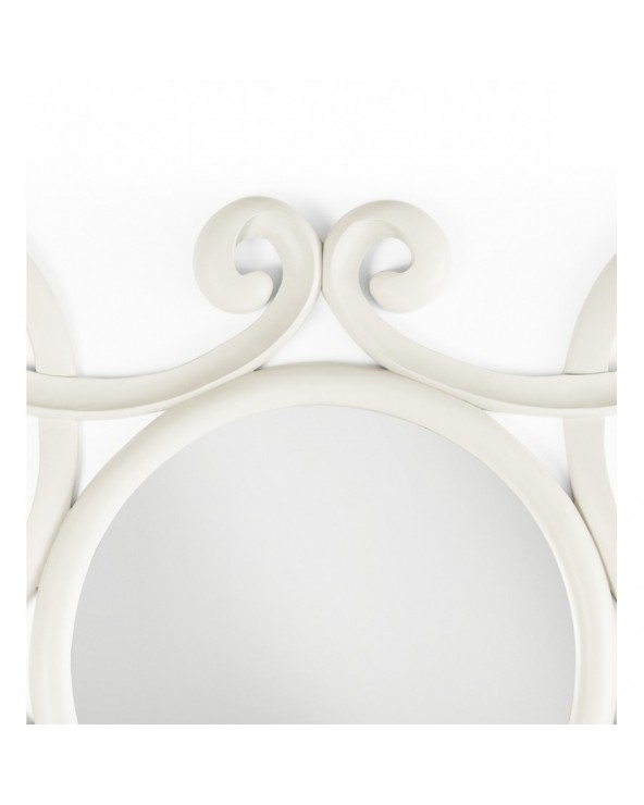 Espejo vintage blanco jasmine caoba 100x4x100 - 2