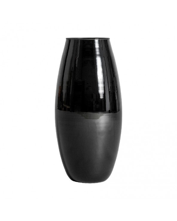 Jarrón Donet cristal negro 18x18x36 Art Deco - 1