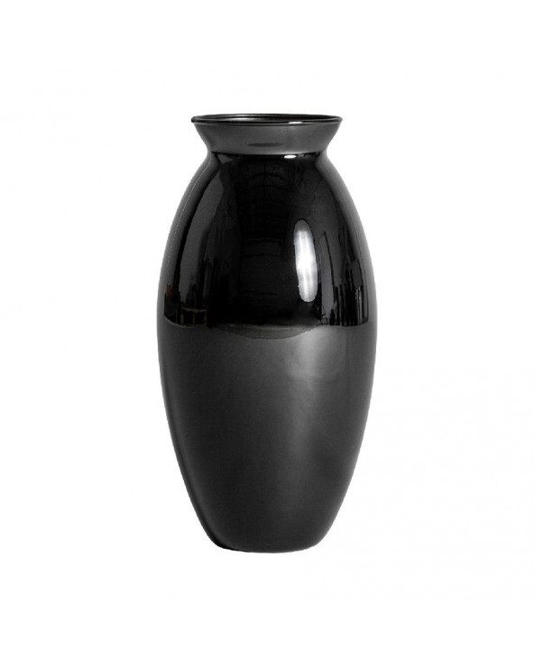 Jarrón Donet cristal negro 18x18x38 Art Deco - 1