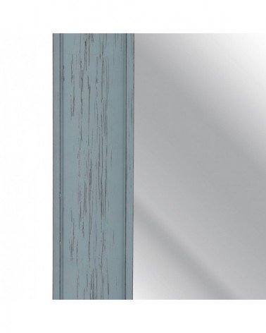 Espejo vestidor azul madera decoración 56x2x156 - 4