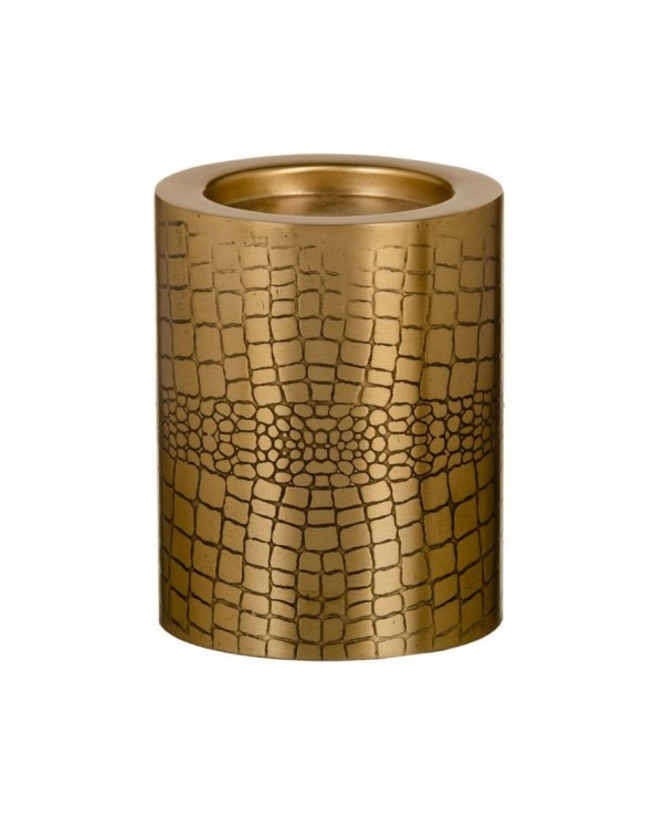 Portavelas oro metal decoración 12x12x15 - 2