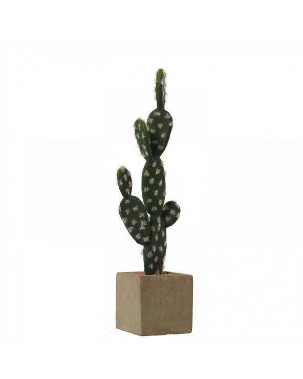 Cactus artificial con maceta cerámica material: pu 9x9x40 maceta: 9x9x9 29974 - 1