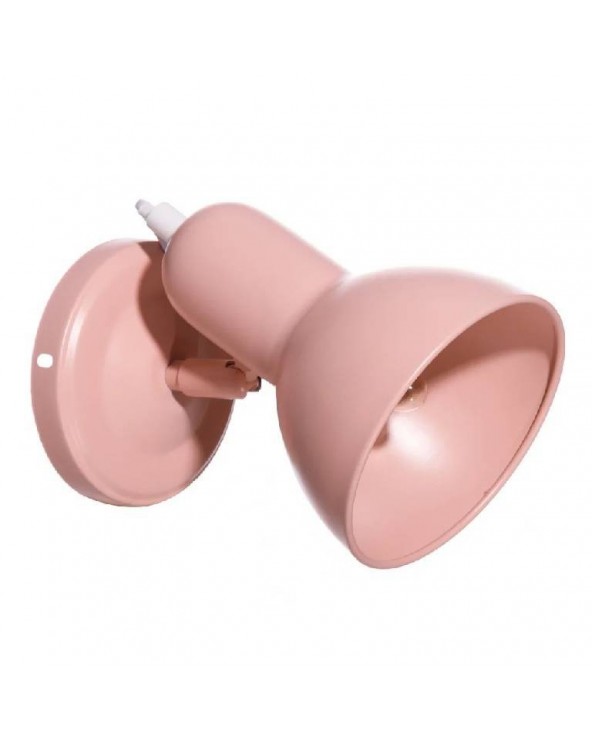 Lámpara aplique pared Kappler rosa metal 18x12x18 Romántico - 1